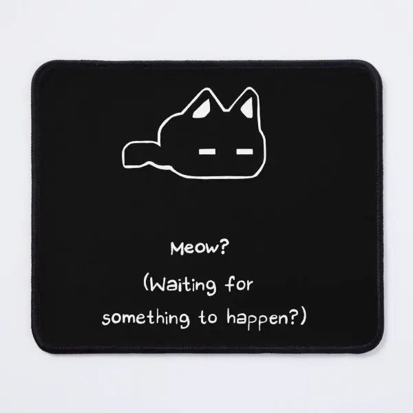 Коврик для мыши Omori с принтом «ожидание чего-то произойдет»