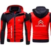 Car Logo Citroen Men's Double Zipper Jacket Harajuku Fashion Windproof Jacket Outdoor Fishing and Mountaineering Top 3