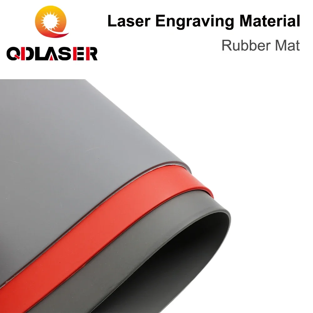 QDLASER Rubber Mat Laser DIY Engraving Materials for Laser Engraving Marking Machine The Rubber DIY Printing Materials