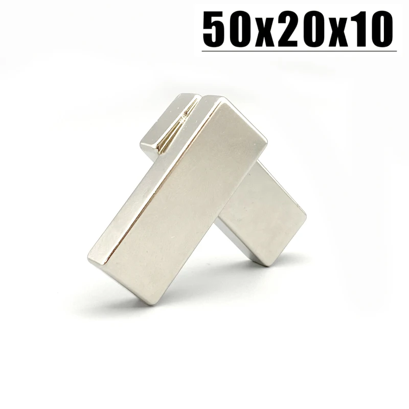 Neodymium Magnets 1/3/5/10Pcs 50x20x10 N35 NdFeB Block Super Powerful Permanent Magnetic