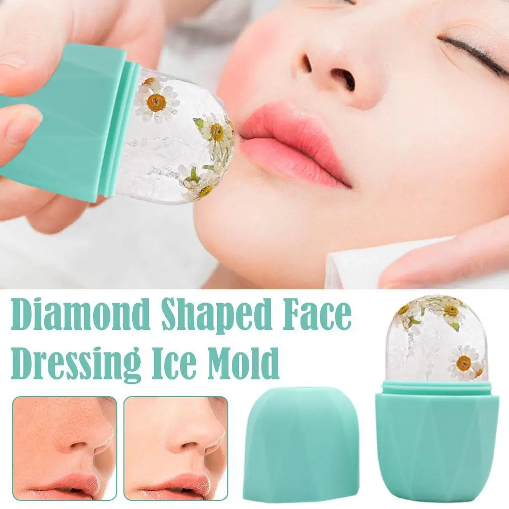 Silicone Skin Care Beauty Lifting Contouring Silicone Ice Cube Trays Ice Globe Ice Balls Face Massager Facial Roller Reduce Acne