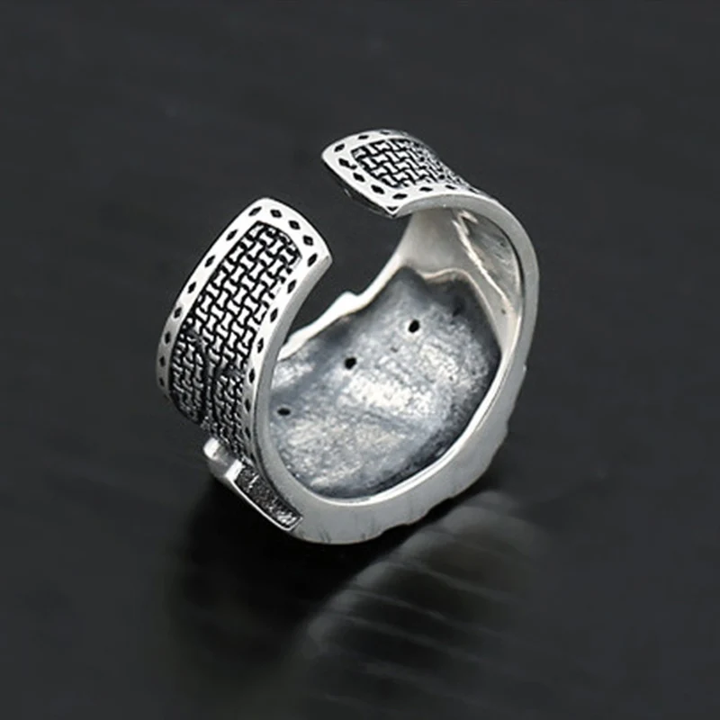 Vintage Punk Poker Card Zircon Ring Image 9