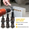 1PC M3 M4 M5 M6 M8 M10 M12 Hand Rivet Nut Gun Head Nuts Simple installation Riveter Rivnut Tool Accessory For Nuts 3
