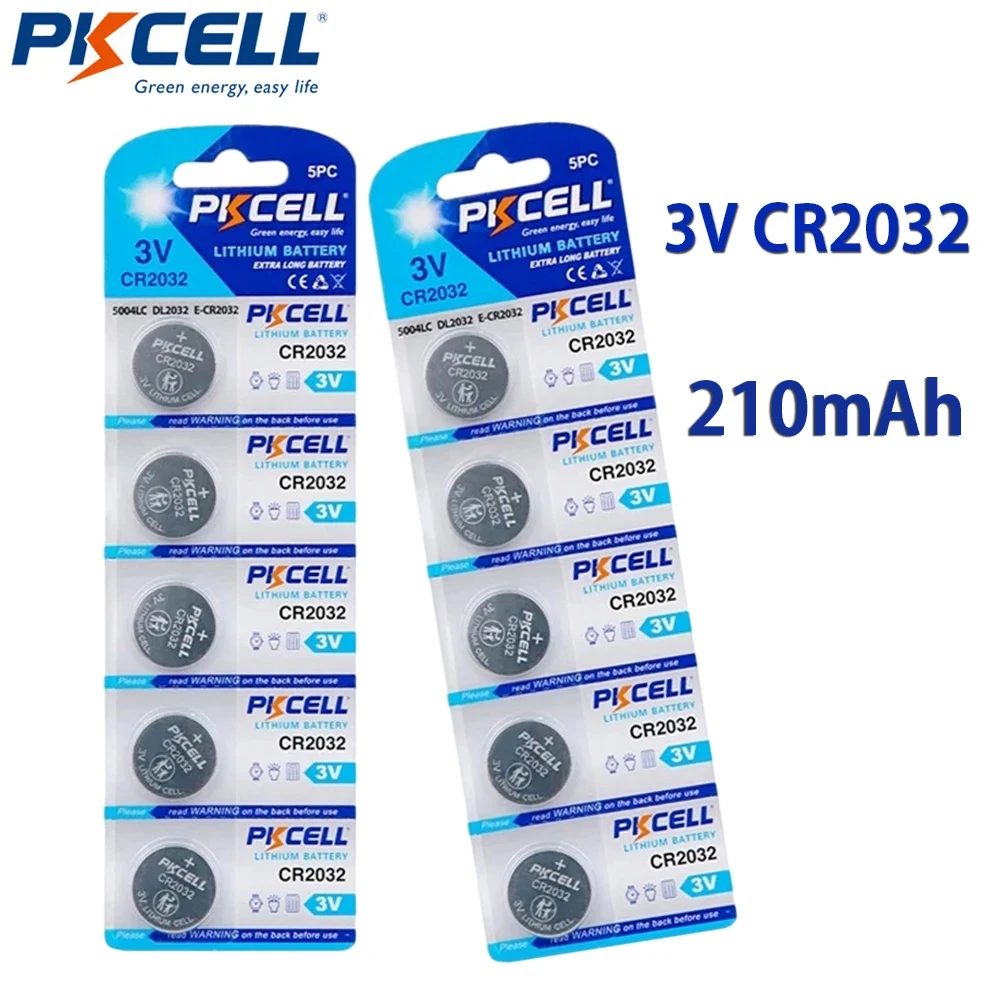 3V Button Cell 5Pack CR2032 Lithium Battery for Scales Calculator Remote Watch