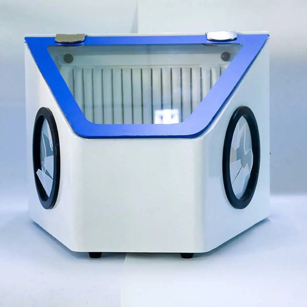 

Dental Dust Box Large Space Sandblasting Machine Polishing Dust Cover Oral Alumina Sandblasting Engraving Operation Box