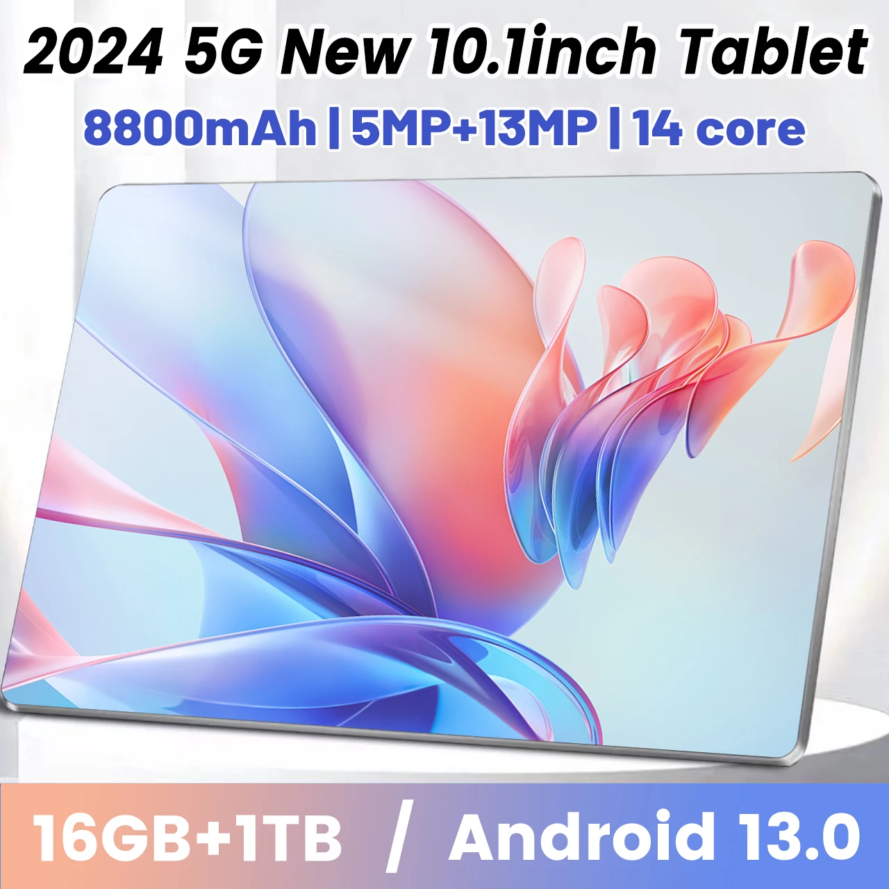 5G Nuovissimo Tablet Da 10.1 Pollici Android 13.0 8800Mah 16Gb Ram 1Tb Rom Wifi 14 Core Tablet Pc Network Global