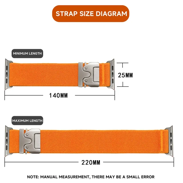 Nylon Strap for Apple Watch Band Ultra 2 49mm 10 9 8 7 46mm 45mm 41mm 44mm 42mm Braided Elastic Bracelet for IWatch Series 6 SE 5