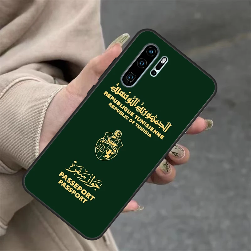 Tunisia Flag Map Design Phone Case