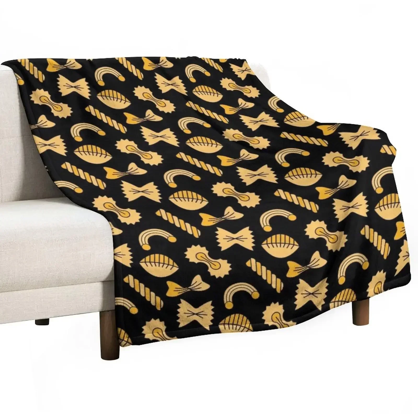 

Pasta pattern. Throw Blanket Cute Plaid Travel Blankets