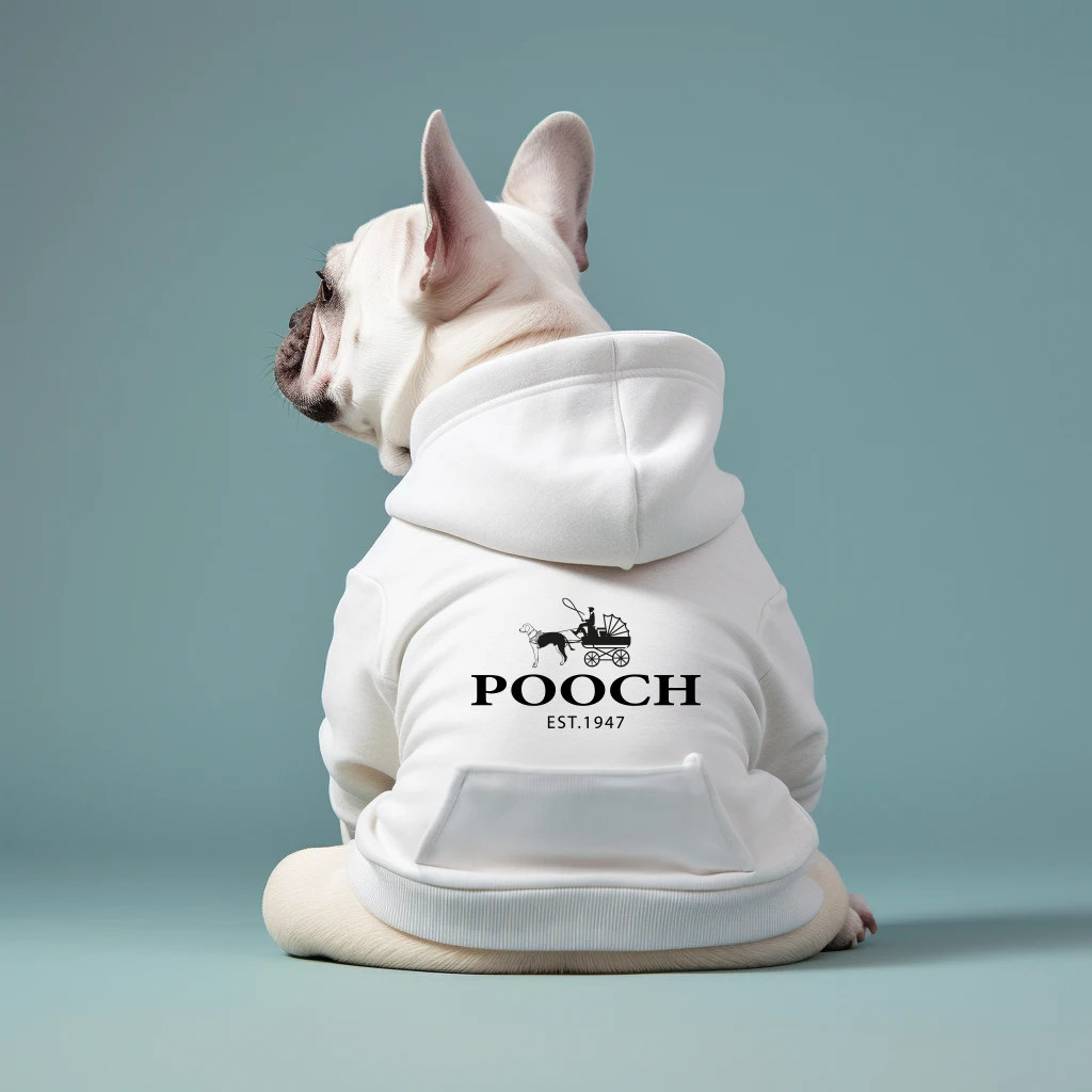 Sweat à capuche pour chiens imprimé POOCH - 2026 - Doglovedesign : Vêtement et accessoires pour chiens