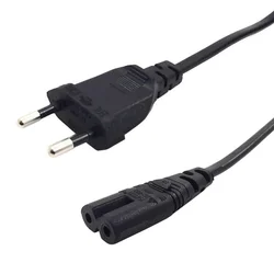 Enhanced European AC Power Cord - Schuko to C7 Figure 8 - 3m/5m Length (Straight 5meter)