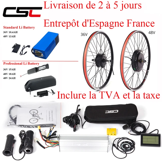 28 pouces vélo électrique kit de conversion 48V 1000W contrôleur moteu