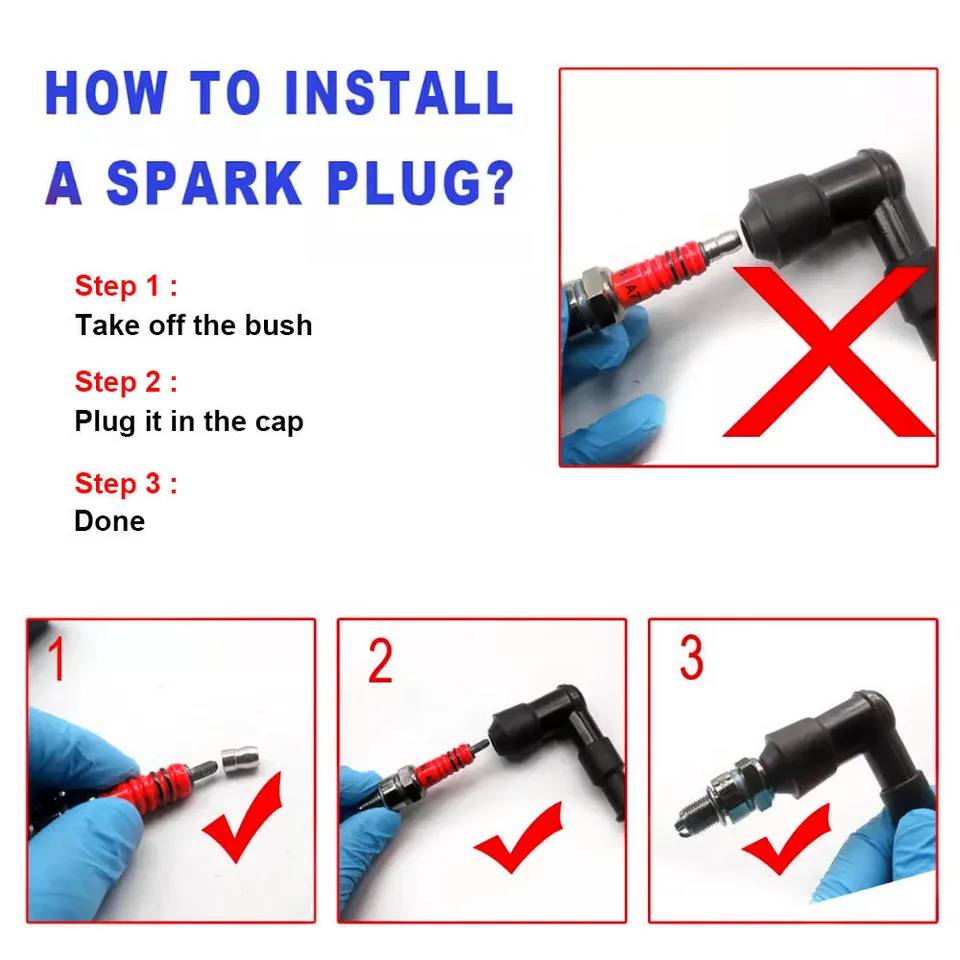 Candela For Moto A7RTC A7TC GY6 50cc 70cc 90cc 125cc 150cc Scooter ATV - Foto 4