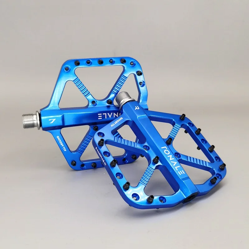 MTB-Fahrradpedale, braun, CNC-Aluminiumlegierung, poliert, 3-Lager-Pedal, Straße, Mountainbike, Dirt Bike, rutschfestes Fahrradpedal, hohe Festigkeit – Detail 15