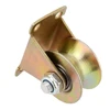 2" U Groove Wheel Heavy Duty Rigid Caster with Bracket for Inverted Track Sliding Gate Rolling Gate Industrial Machines 1