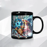 Mug en céramique One Piece 350 ml, tasse à café en céramique thermosensible changeant de couleur, accessoires d'anime de dessin animé, cadeaux parfaits pour les filles 3