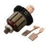 Armature With Carbon Brush For Makita DHP482 BHP482 DDF482 XPH10 DF482D DHP482RME DHP482RAE DHP482RFE DDF482RFE DHP482Z 1