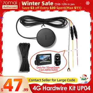 70mai A810 4K HDR Dash Cam + RC12 HDR Rear + 4G Hardwire Kit – Car