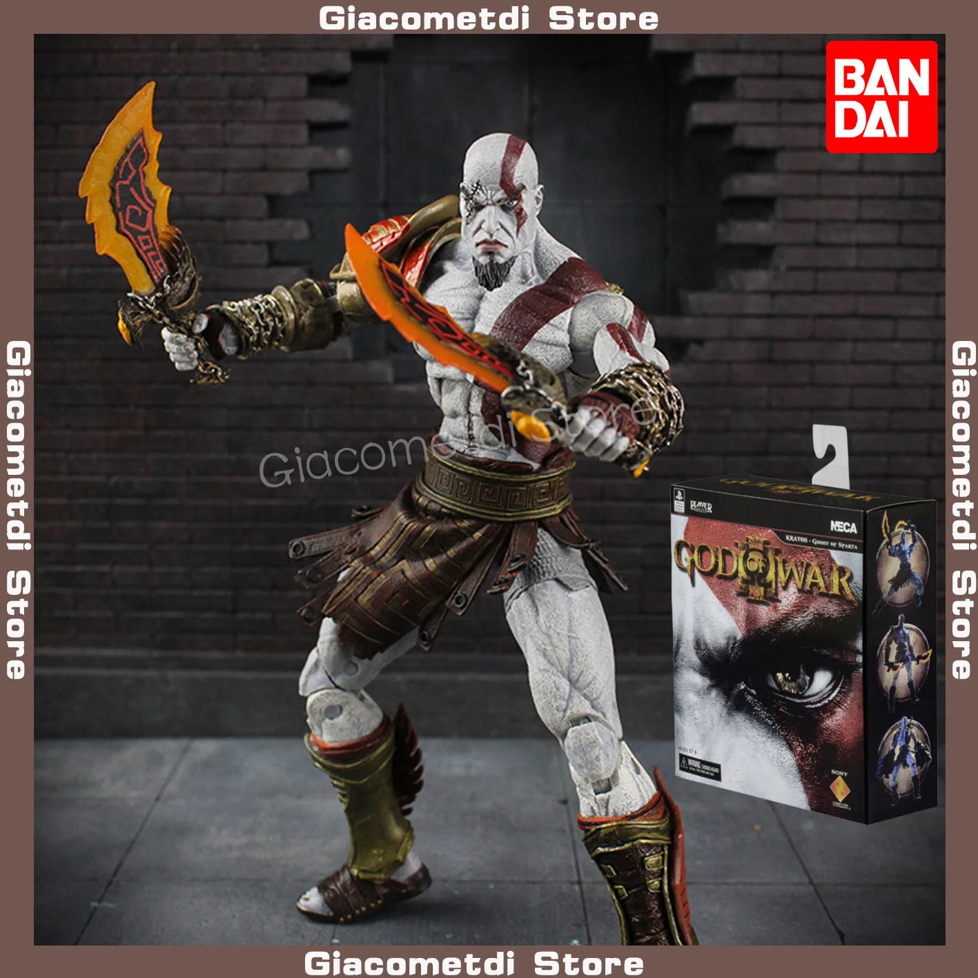 New 2023 15cm Neca God Of War Kratos Sparta Kratos Figure Model Action
