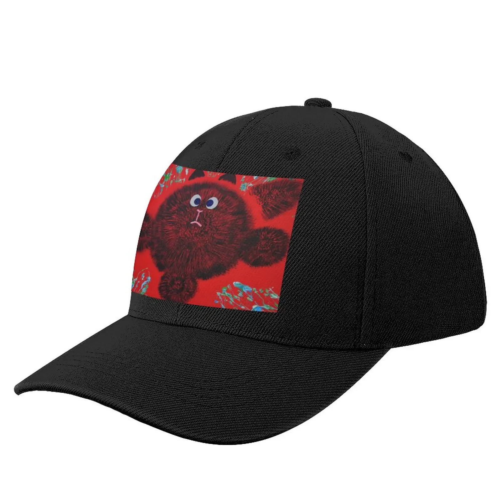 

Splatter Cat Baseball Cap party hats Streetwear Men Cap Luxury Brand Women'S