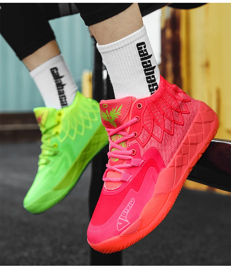 Basketball Shoes for Men Outdoor Sports Wear Resistant Rubber Sole