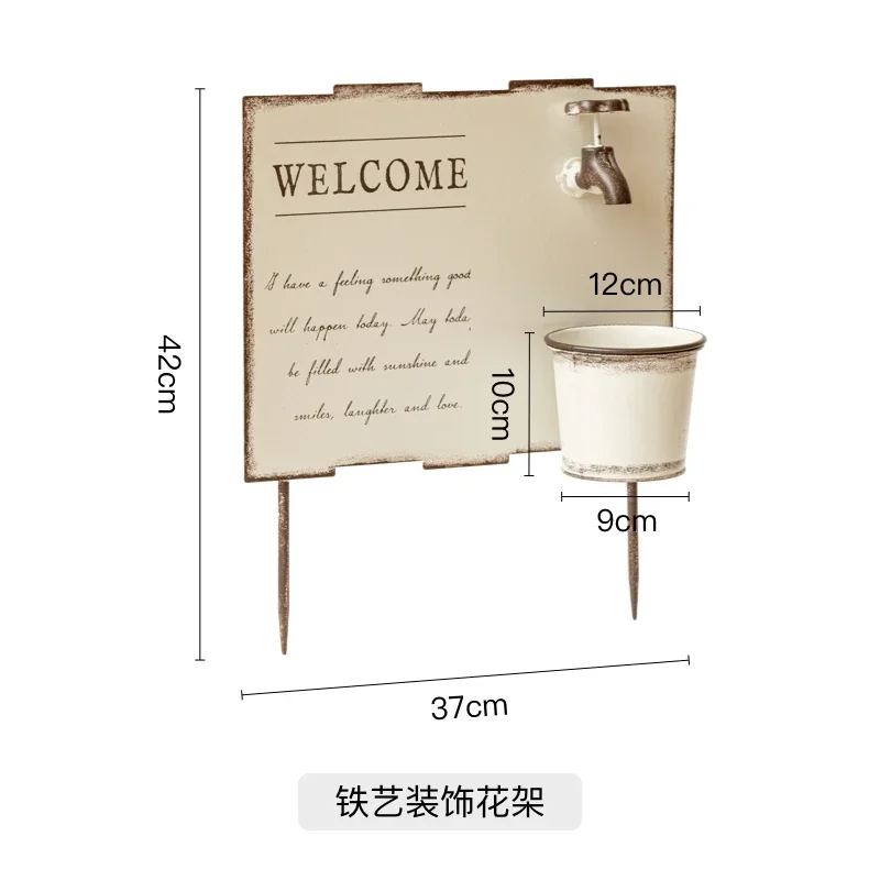 ตัวเลือกสินค้า Welcome Vintage Garden Sign
