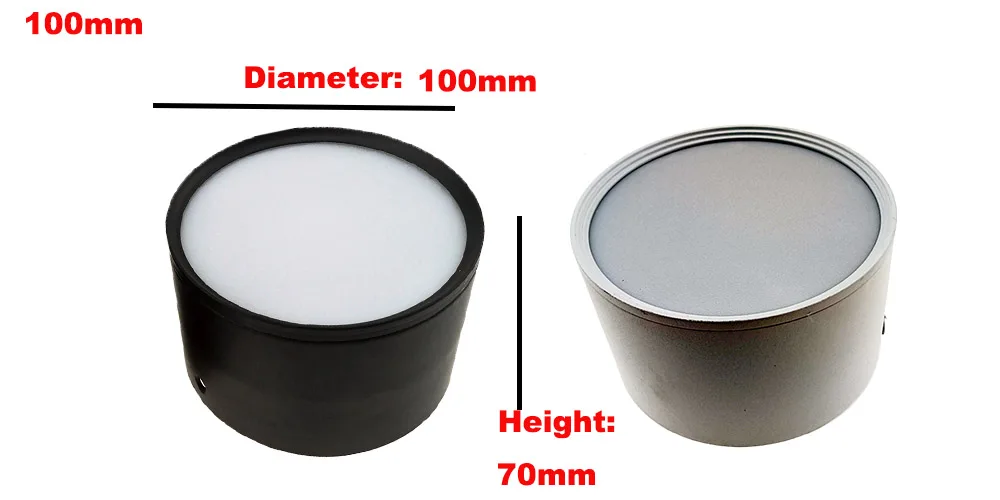 Description Picture 5 of itemIP67 220V Outdoor Waterproof IP65 IP66 Surface Mounted LED Downlight 5W 7w 9W 12W 15W 18W Porch Wall Spot Light Ceiling Lamp