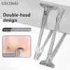Double Head Nose And Mouth Hair Comb Design Trimmer, Safe And Scratch-poof 360 Degree Rotating Hair Razor Beauty Tool 1