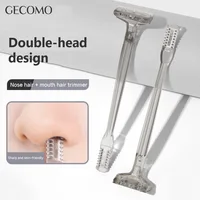 Double Head Nose And Mouth Hair Comb Design Trimmer, Safe And Scratch-poof 360 Degree Rotating Hair Razor Beauty Tool 1