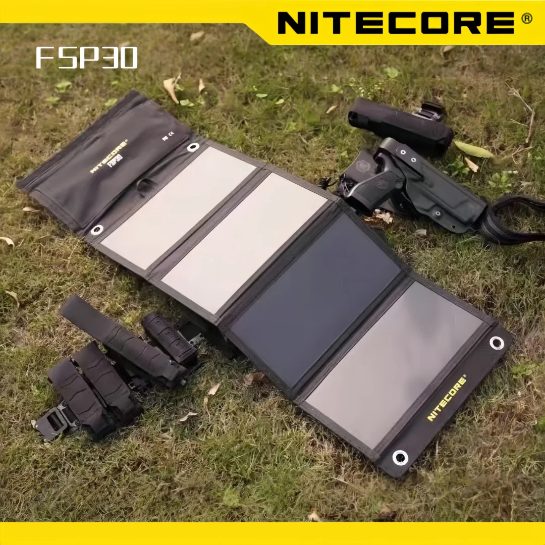 NITECORE FSP30 防水ソーラーパネル ポータブル 30W 小型ソーラーセル