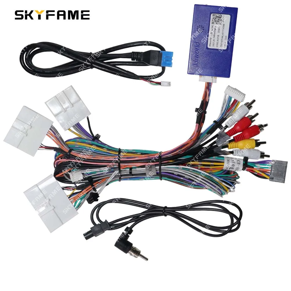 Adaptateur Faisceau Câble 16 Broches + Décodeur Canbus - Compatible Renault Mégane 2 (2004-2007) Et Clio 3 (2005-2014)