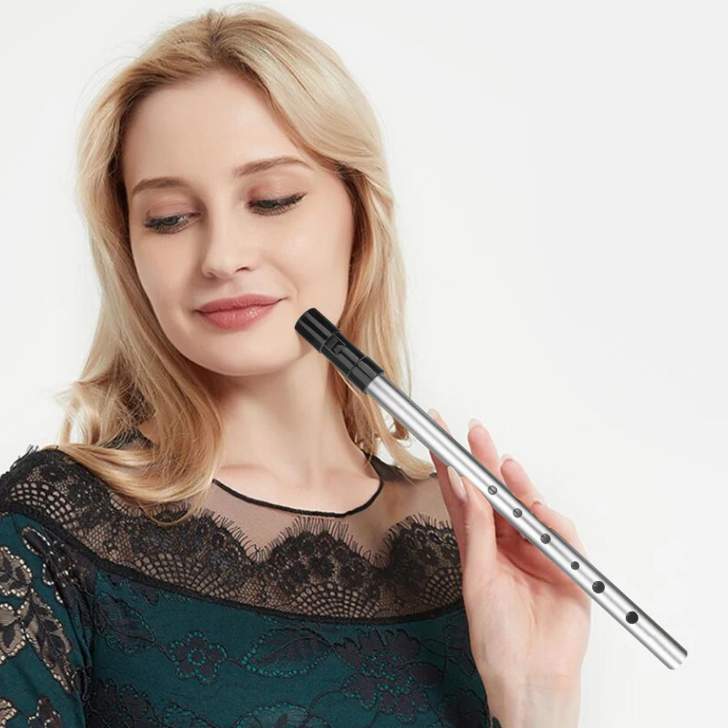 6 Hole Flute C/D/bE/bB Key Metal Flute Instrument Irish Whistle Ireland Tin Penny Whistle Woodwind Musical Beginners Accessories irish whistle