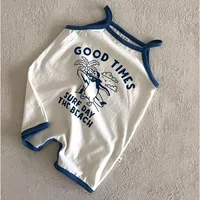 Summer New Baby Sleeveless Sling Romper Cute Cartoon Print Jumpsuit For Infant Boy Girl Cotton Vest Onesie Clothes 0-24M 2
