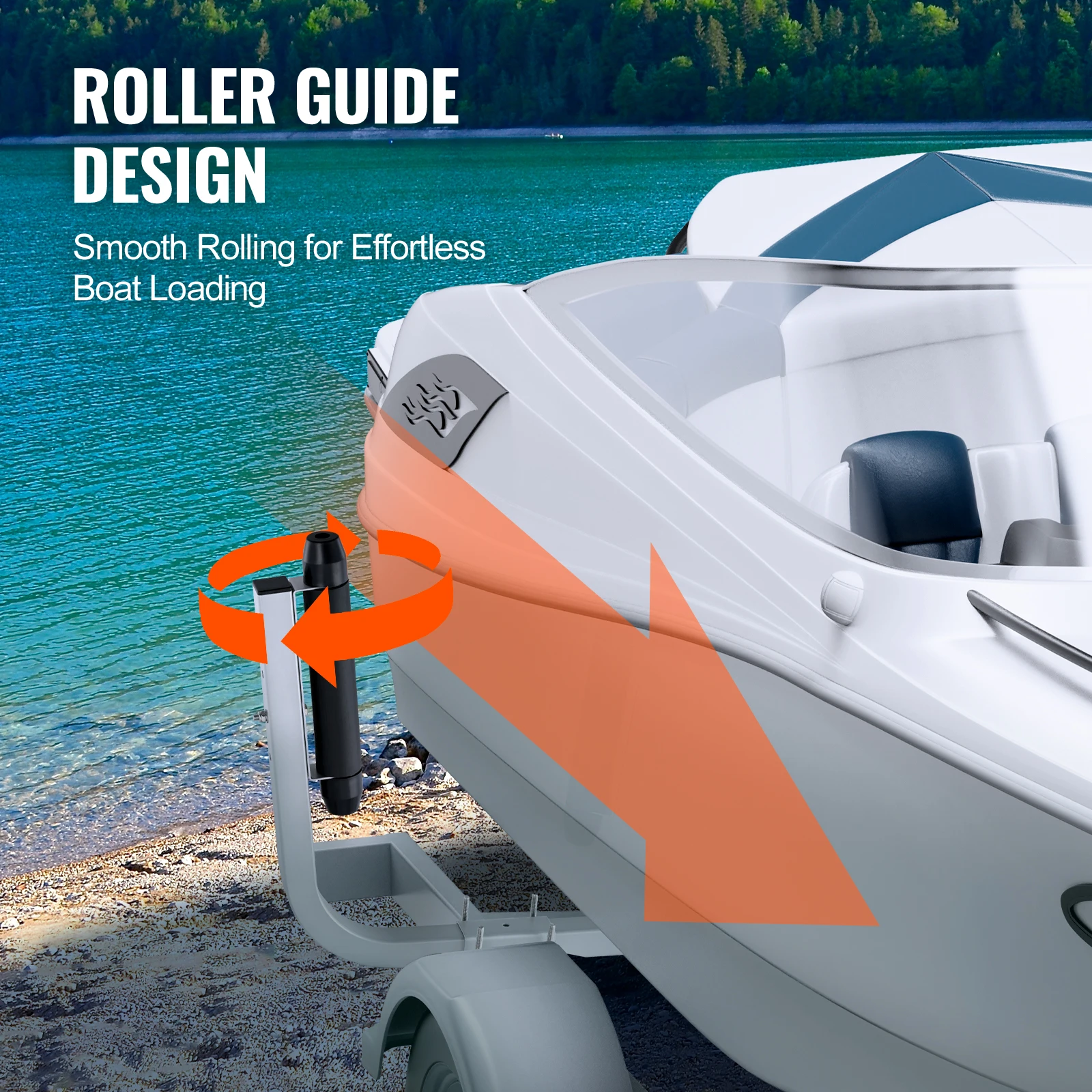 2PCS Boat Trailer Guide Adjustable Guide Poles Rustproof Galvanized Steel Trailer For Ski Boat Sailboat