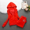 Elegant Women's Set 2025 Spring Fall Women's Zipper Jacket Crystal Crown and Trousers Set 6
