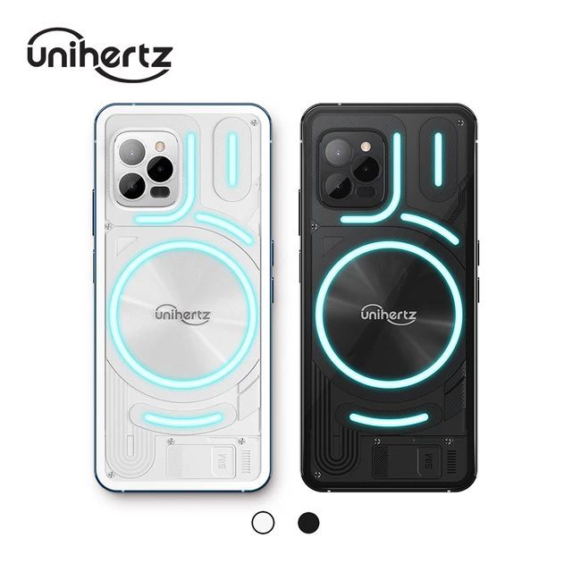 Unihertz Luna, 4G Android 12 Black and White Smartphone with Dual