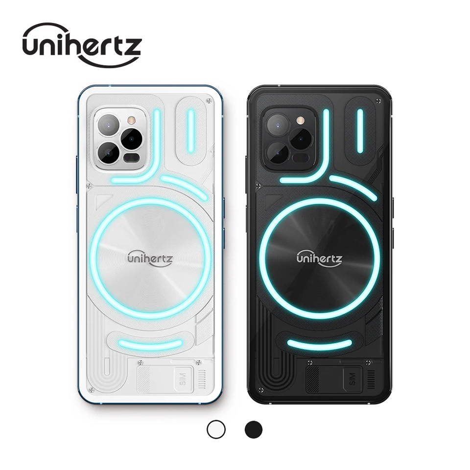 Unihertz Luna, 4G Android 12 Black and White Smartphone with
