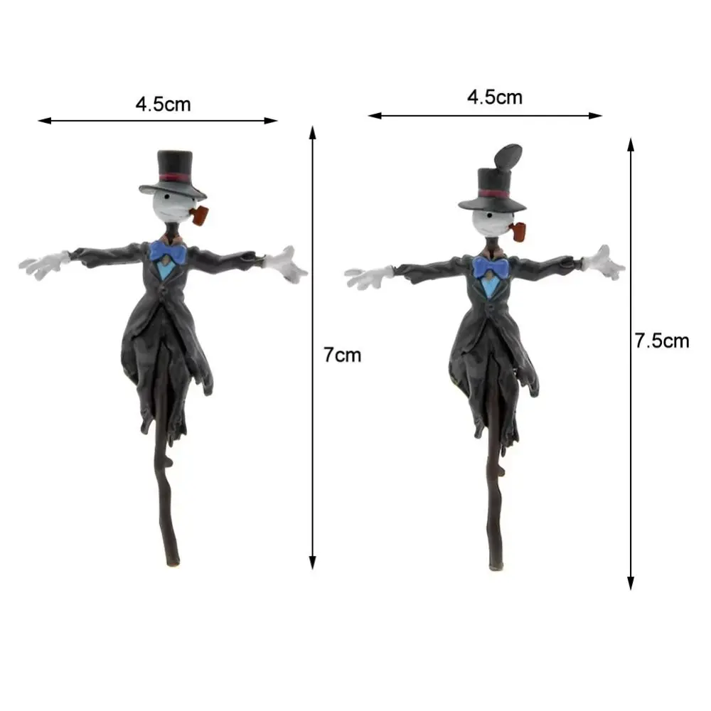 Cartoon Mini Scarecrow Statue Funny Resin Landscape Decoration Cute Doll Figurine Toy Ornaments DIY Garden Miniatures ornament crafts miniature figurines resin ornaments miniature ornament resin crafts