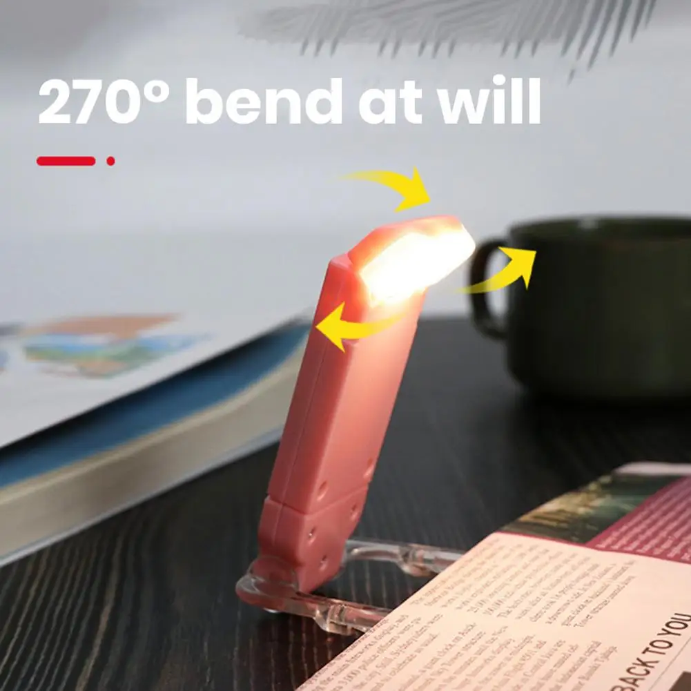 Usb Rechargeable Book Light Portable Usb Rechargeable Led Book Reading Light with Soft Clip Foldable Design Eye for Home
