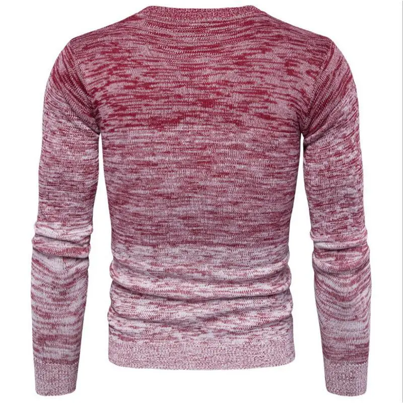 2023 New Multicolor Round Neck Sweater for Men - European and American Style Long Sleeve Autumn Clothing