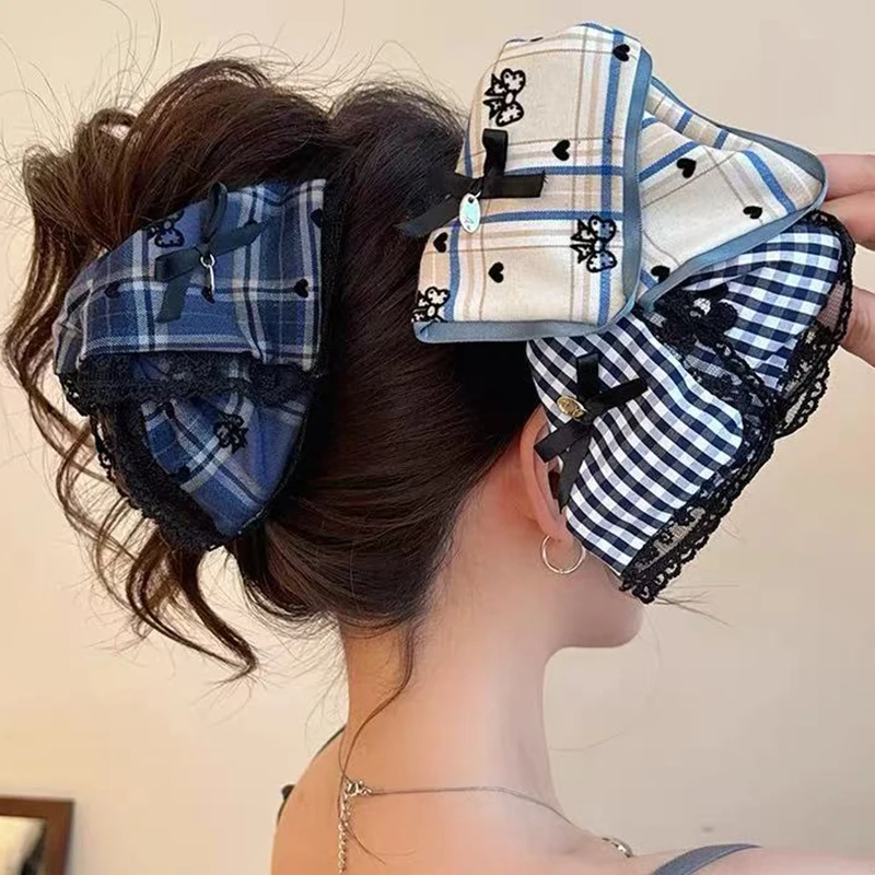 Exquisite Plaid Bow Hair Clip - Trendy & Chic Hair Accessory