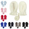 Toddler Winter Comfortable Warm Gloves with String Baby Girl Solid Color Mittens Children Accessories Birthday Gifts Photo Props 1