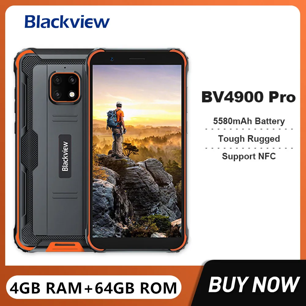 Blackview BV4900 Pro 4G Rugged Smartphones Octa Core 4GB+64GB Android ...