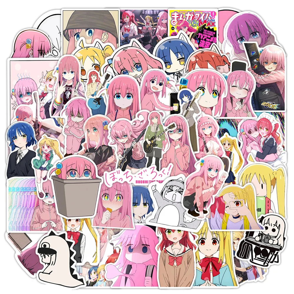 

10/30/50pcs Kawaii BOCCHI THE ROCK! Anime Cartoon Stickers for Laptop Phone Notebook Waterproof Cute Sticker Graffiti Decal Pack