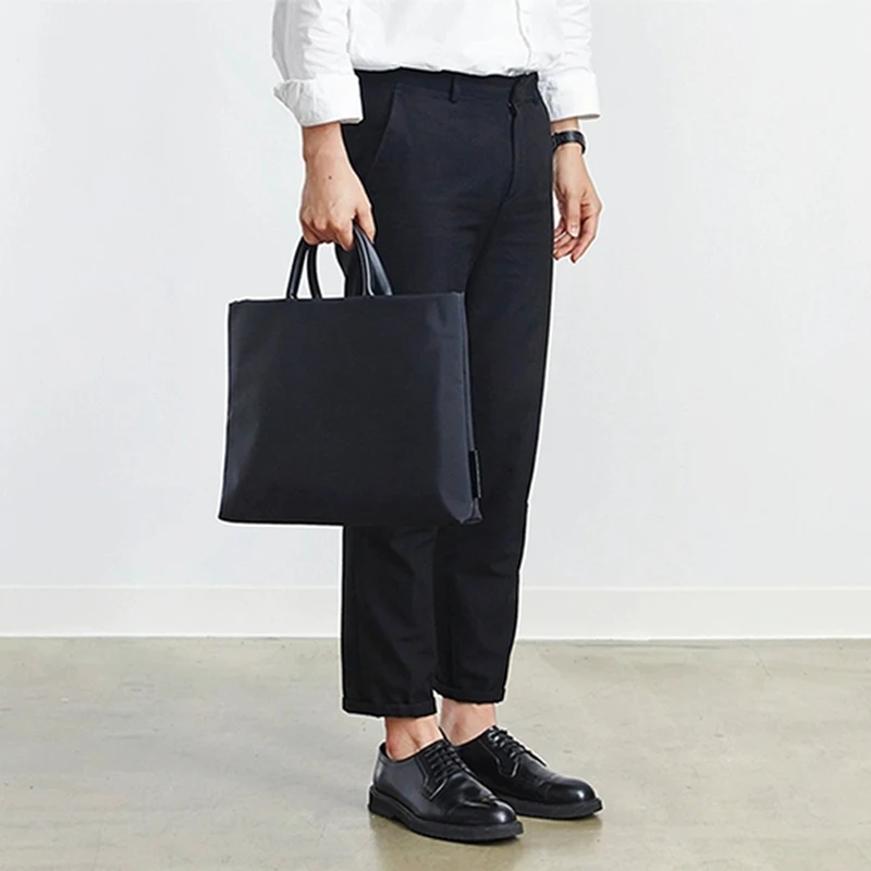 High Quality Oxford Business Laptop Bag Woman Man Office Fashion Custom Embroidery Letters Briefcase Large Capacity Zip Tote Bag