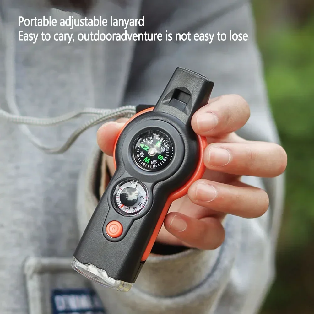 Outdoor Survival Whistle Emergency Tool Kit