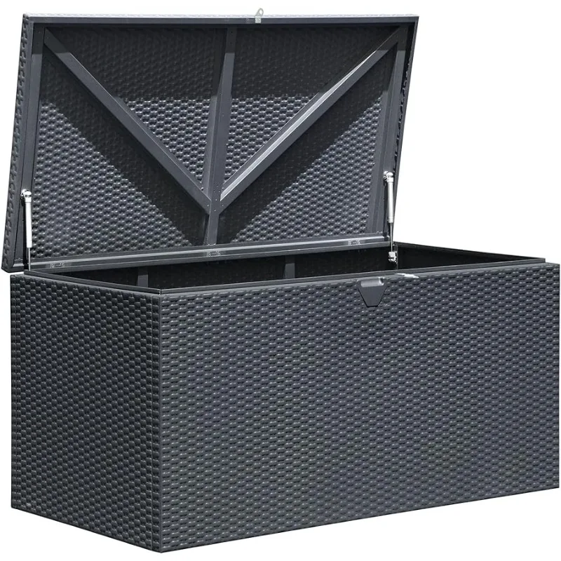 

Arrow 4' X 2' X 2' Spacemaker Anthracite 134 Gallon Hot-Dipped Galvanized Steel Storage Deck Box