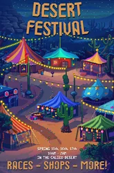 Frameless Moonlight Festival Cartoon Ice Winter Forest Dessert Canvas Painting - 20x30cm (Nn - 2)