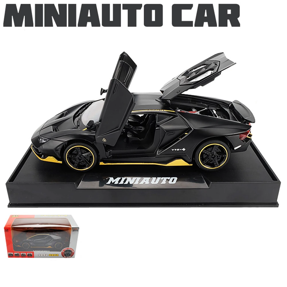 LP770 LP750 1:32 Lambor Car Alloy Sports Hot Car Wheel Model Diecast Sound Super Racing Lifting Tail For Boy Gifts 1 32 alloy car model jaguar i pace super sports car high simulation car toy car sound and light pull back childrens boys toy