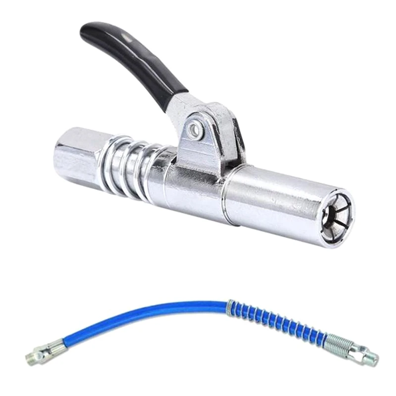 

Manual Grease Pump Head Syringe Nozzle Part Oil Filling Tool Grease Nipple Fittings With 30Cm Hose